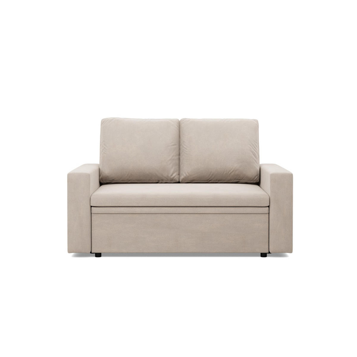 SOFA 2-SITZER MIT SCHLAFFUNKTION NEO, Beige - Beige, Textil (148/90/87cm)