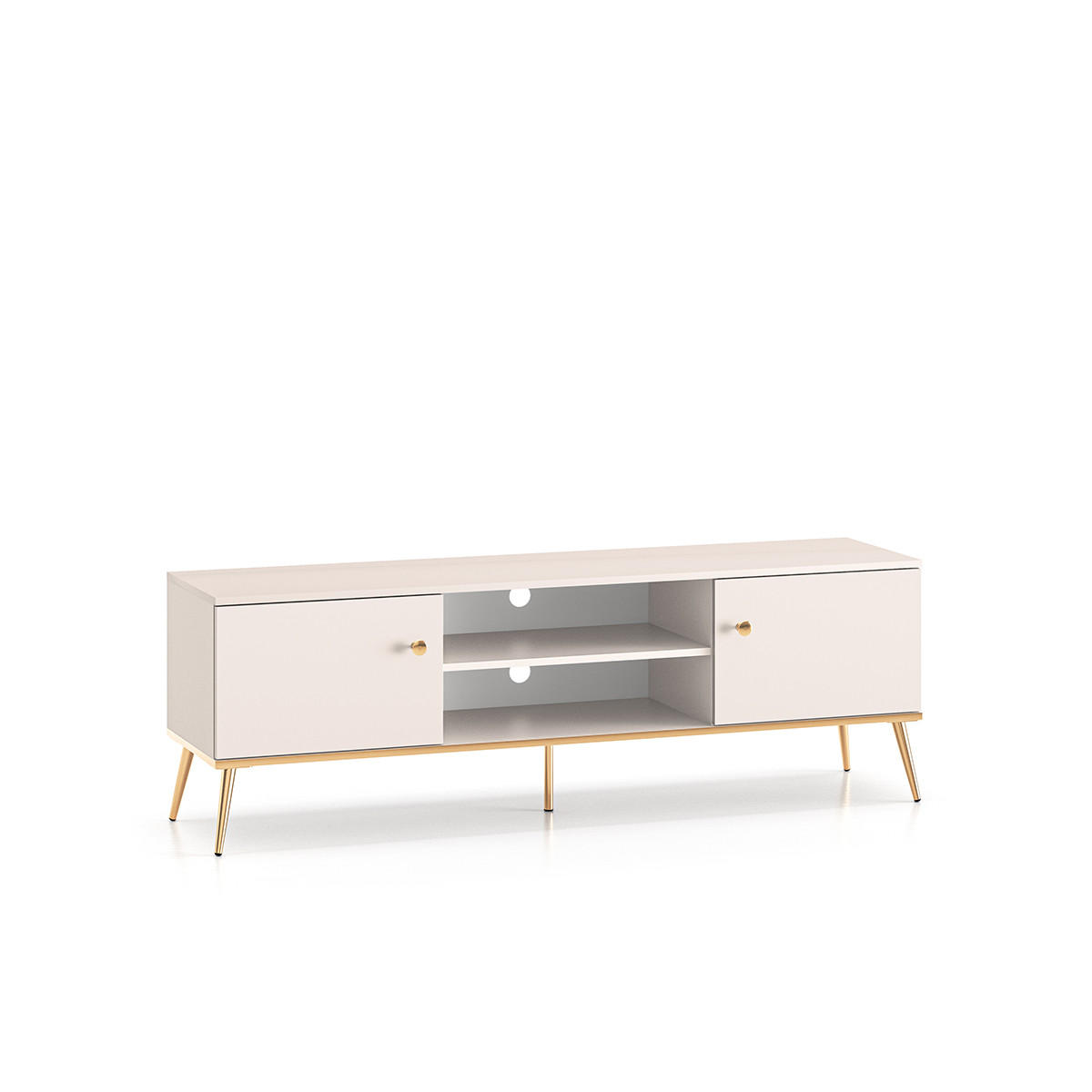 TV-MÖBEL Olivia Kaschmir - Beige, Holzwerkstoff (160/54/40cm) - Petits-meubles