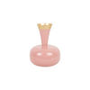 VASE Yara 17/17/24 cm - Pink, Metall (24cm) - Present Time