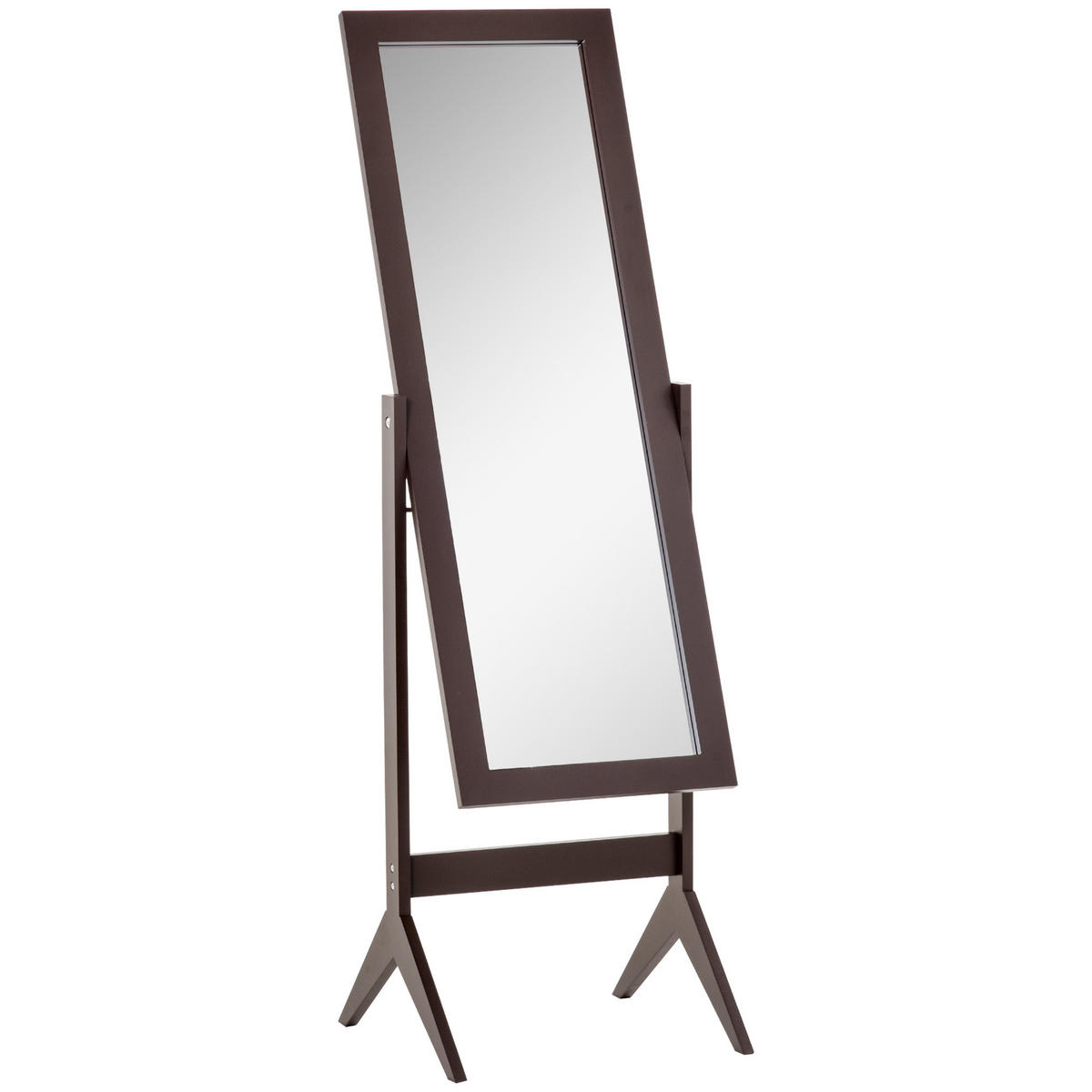 STANDSPIEGEL DE-17903 verstellbarer Neigungswinkel Café - Braun, Holzwerkstoff (47/148/46cm) - ComfortXL
