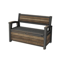 GARTENBANK mit Stauraum Signature - Walnussfarben, Kunststoff (72.5/70/151.7cm) - Keter