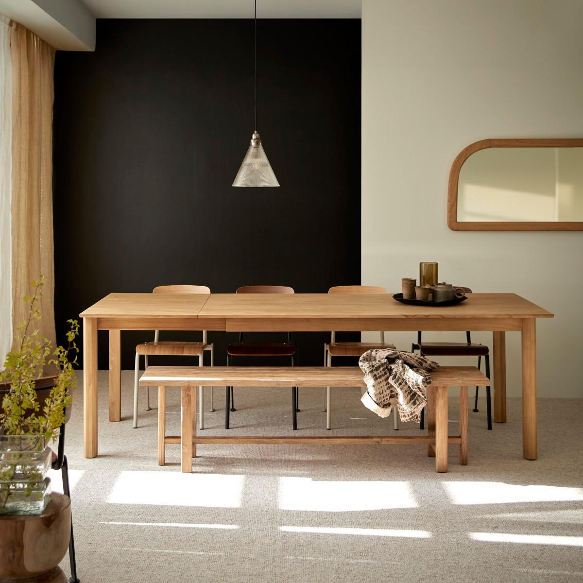 TISCH Noah Natur aus Teak - Naturfarben, Holz (90/240/75cm) - Tikamoon