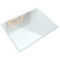 GLASPLATTE für Kaminofen 80x60 cm – Milchglas Optik - Transparent, Glas (80/60/0.4cm) - ArtPrintCave