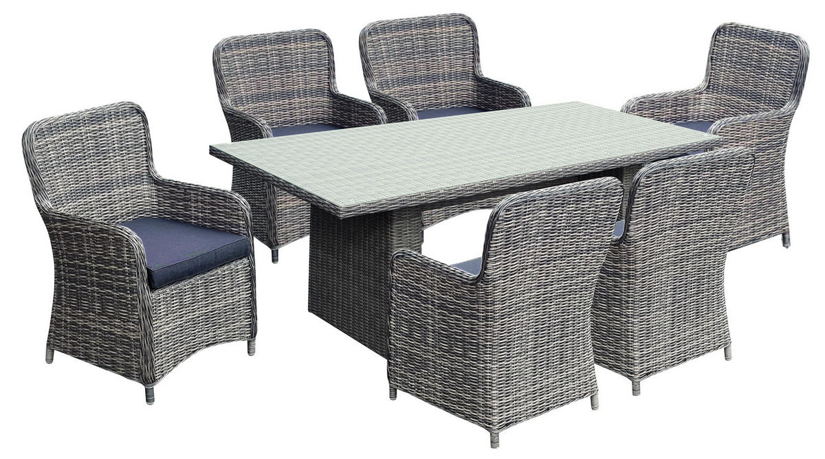 GARTENSTUHL 4er Set Lagos Relaxsessel - Braun, Kunststoff (66/93/62cm) - DELUKE