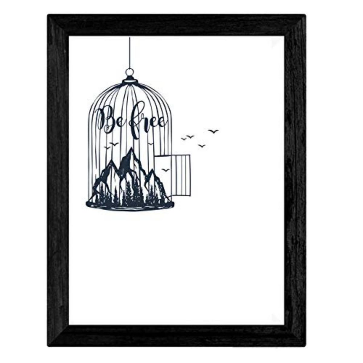 POSTER Set mit 4 Freier Wald A3 Rahmenlos - Klar, Papier (29.7/3cm) - Nacnic