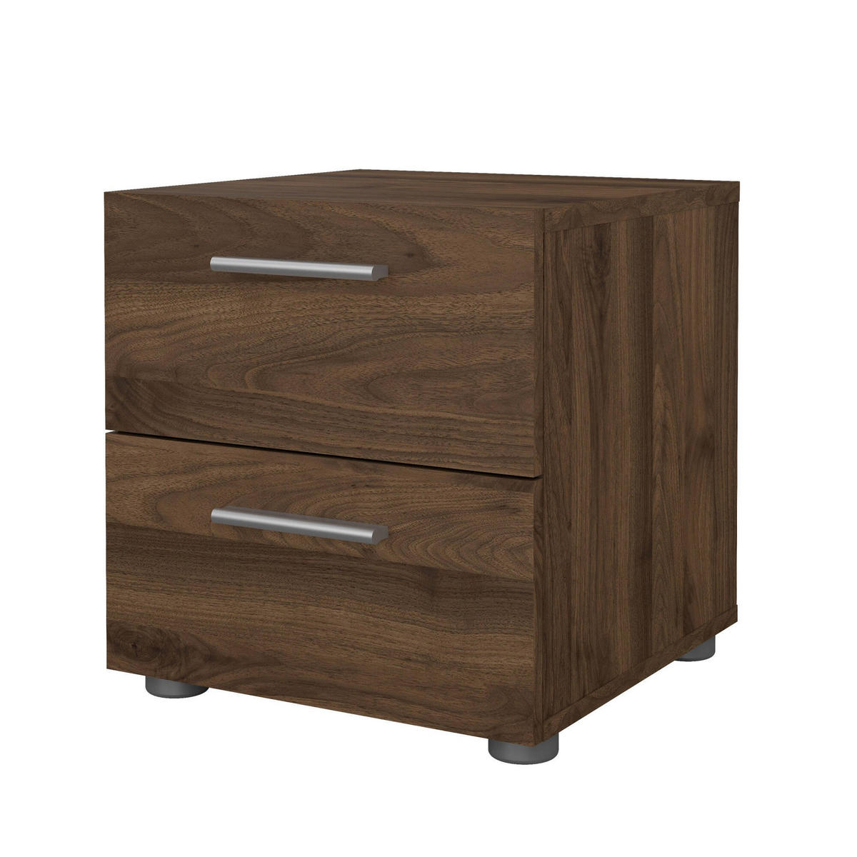 NACHTTISCH Nussbaum 40/40.25/42.3 cm - Braun, Holzwerkstoff (40.25/42.3/40cm) - DMORA