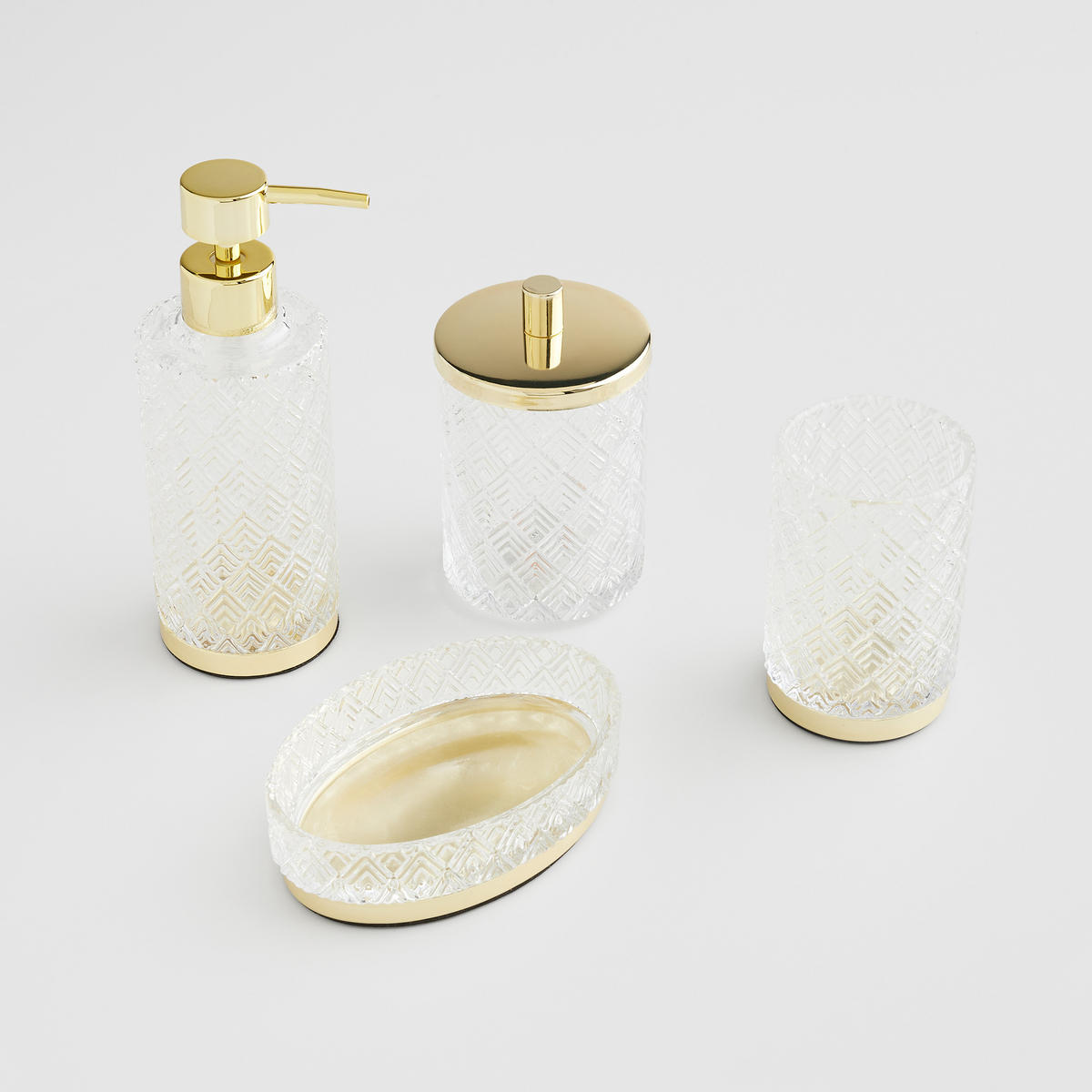 SEIFENSPENDER Ventoso - Goldfarben, Glas (7/19/7cm) - home&you