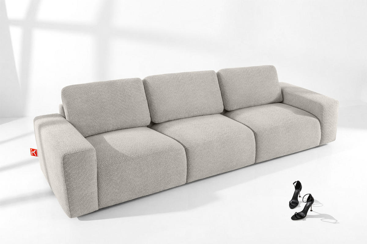 3-SITZER SOFA ZUCCO, Braun - Braun, Holz/Holzwerkstoff (292/85/100cm) - KONSIMO®