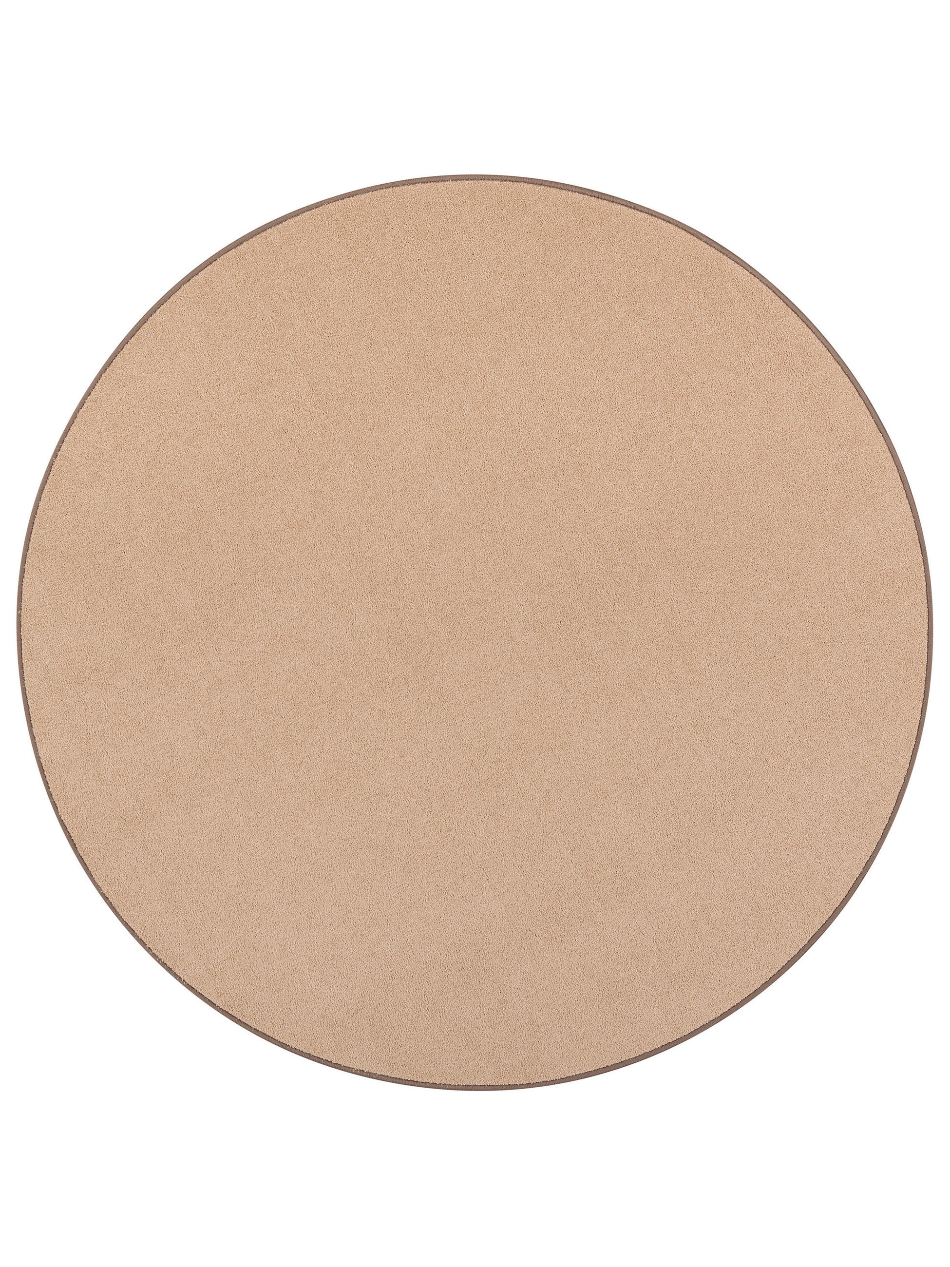 TREND VELOURS TEPPICH JOY RUND - Cognac, Textil (200/200cm) - Snapstyle