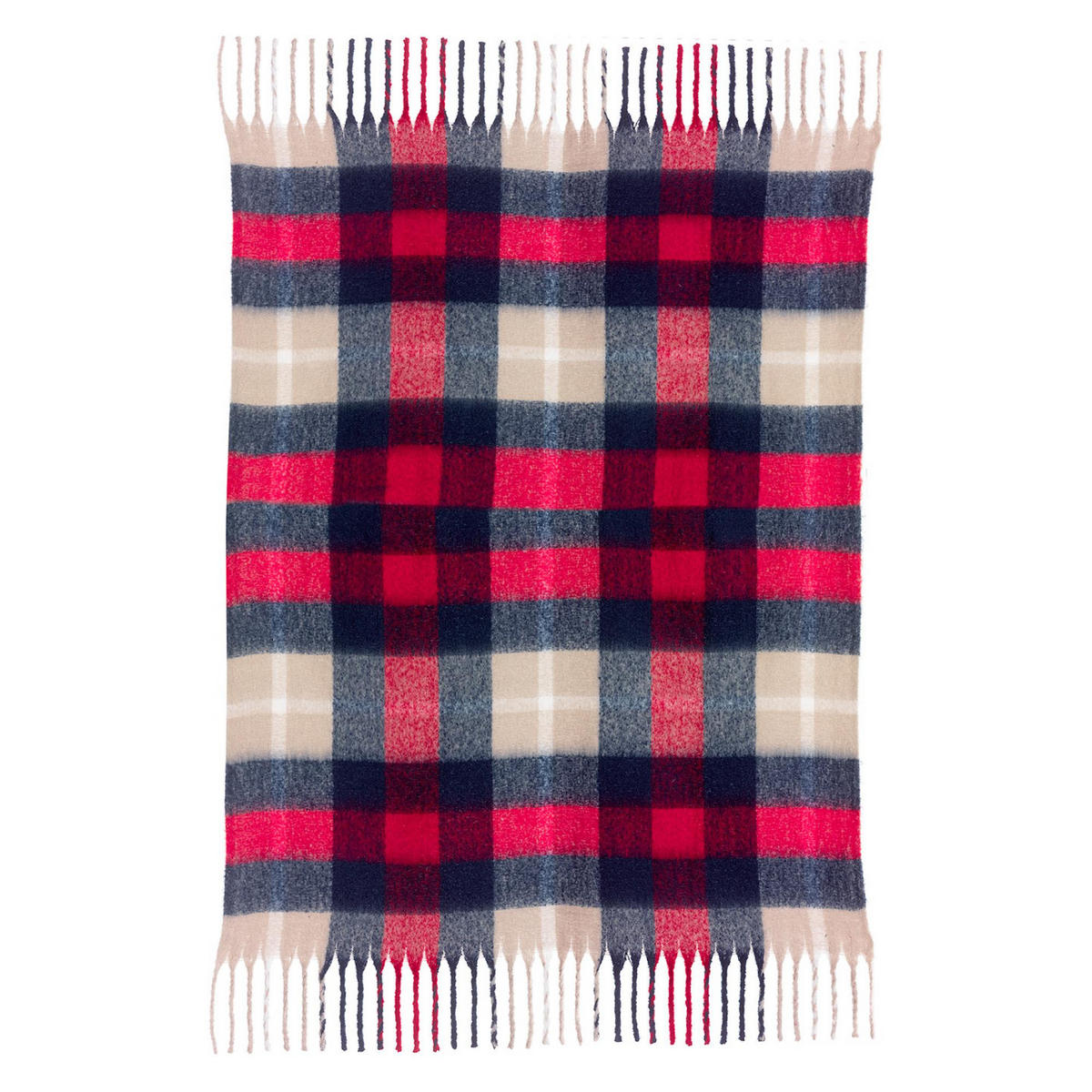 PLAID Isabel marine 130 x 160 cm - Dunkelblau, Textil (130/160cm) - Vivaraise