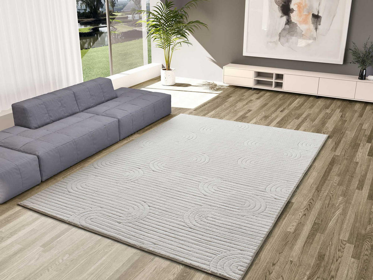 WEBTEPPICH waschbar Creme Estilo 200/290 cm - Creme, Textil (200/290cm) - Atticgo