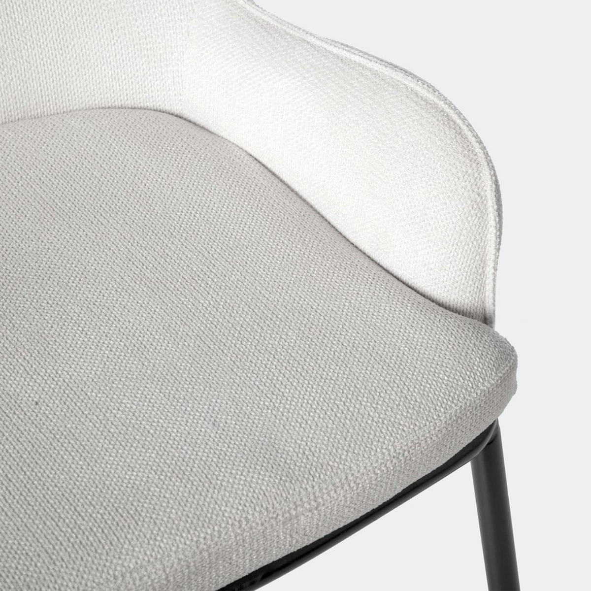 ESSZIMMERSTUHL Dama Grau 55 cm x 84 cm - Grau, Textil (55/84/62cm) - Klast Home