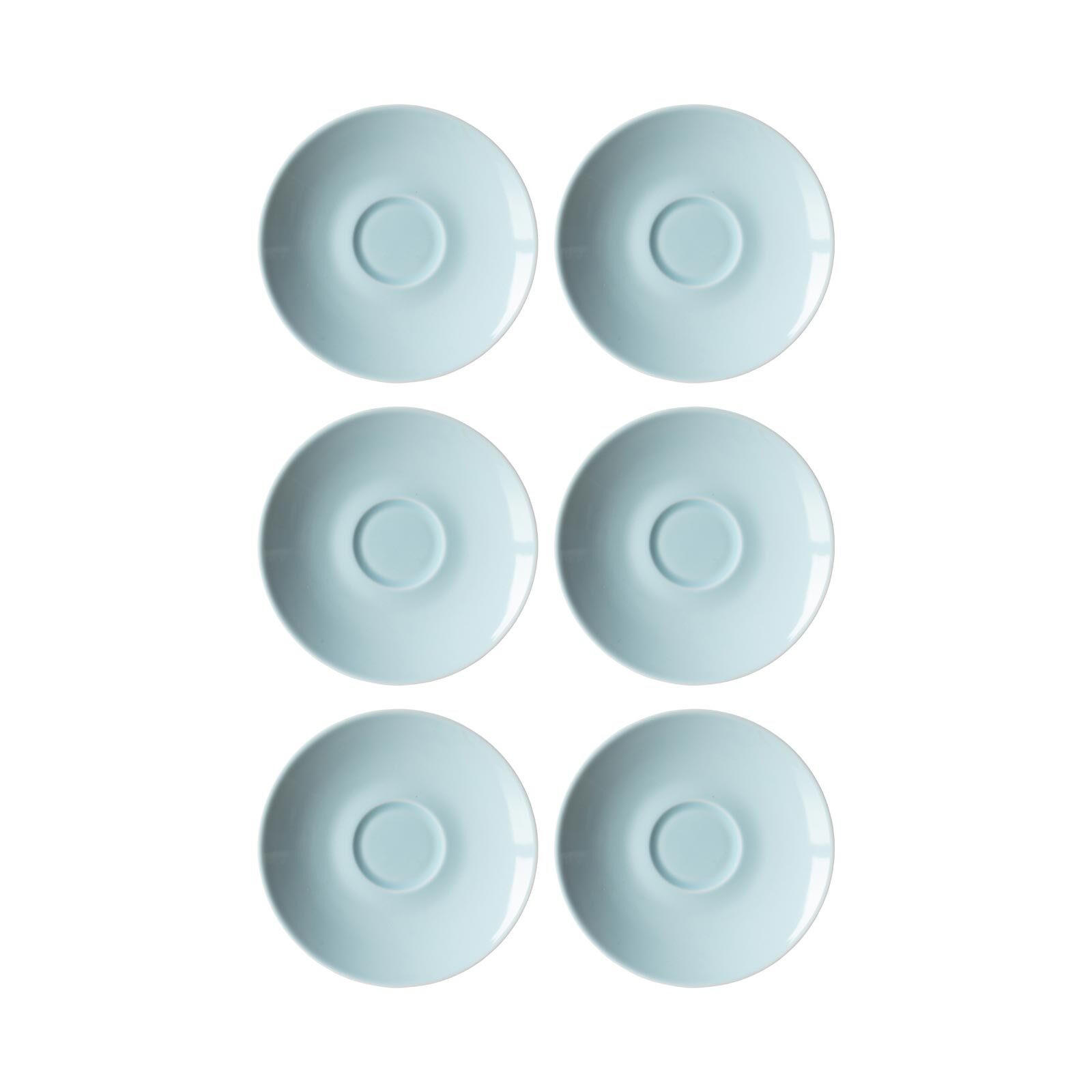 ESPRESSOUNTERTASSEN Doppio Türkis ø 12 cm 6er Set - Türkis, Keramik (12cm) - Ritzenhoff Breker