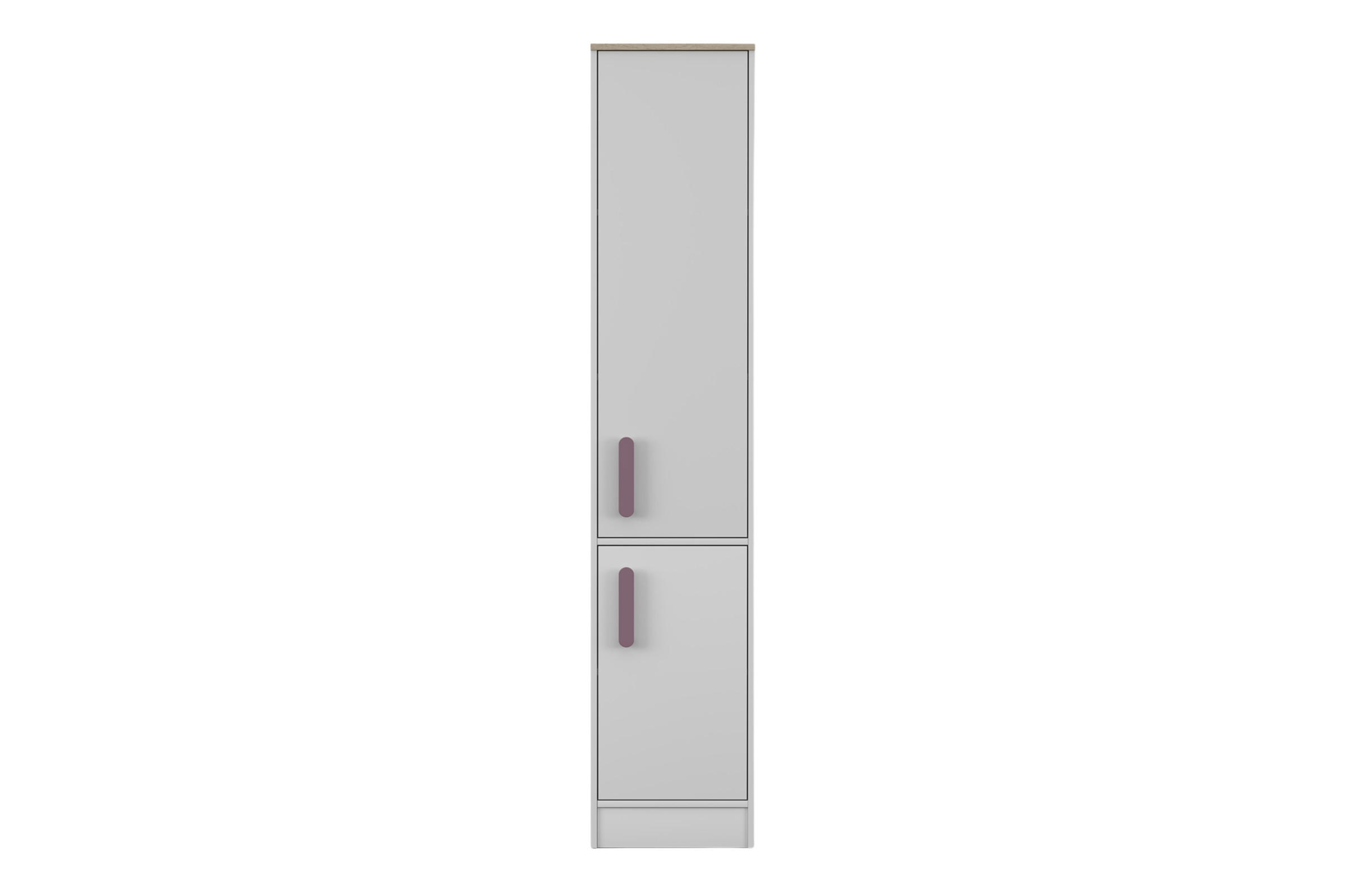 Deine Möbel 24 Regal Weiß, Violett 40x197x38 cm