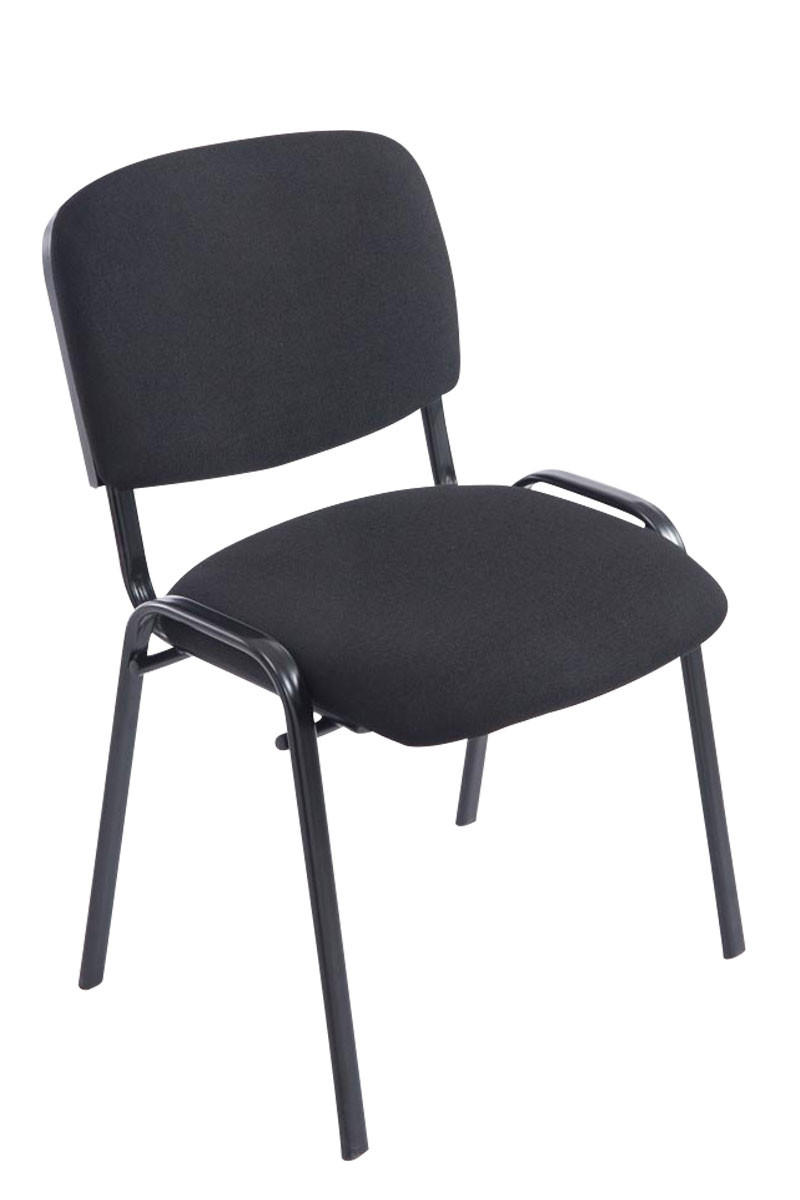 TPFLiving Besucherstuhl Schwarz 53x84x57 cm
