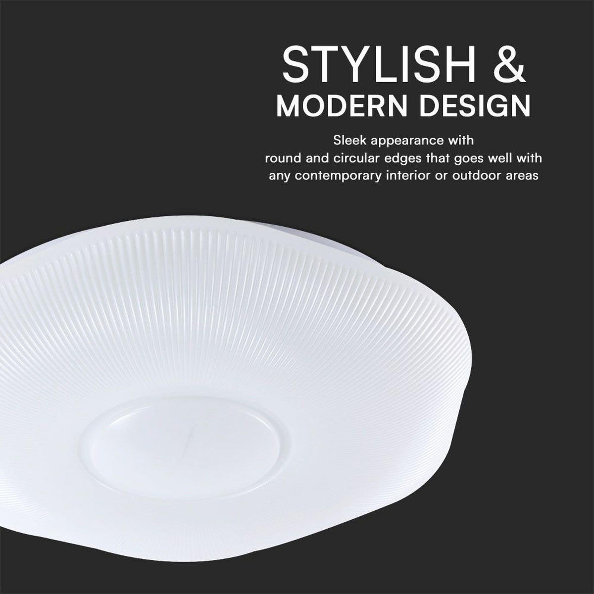 LED DECKENLEUCHTE Weiß D 50 cm - Weiß, Metall (50/50/8.5cm)