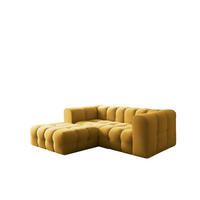 ECKSOFA Solvie Xs In Tiffani - Gelb, Holzwerkstoff/Textil (193/290cm) - Fun Möbel