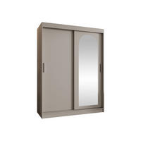 SCHWEBETÜRENSCHRANK Selfie 150 cm - Kaschmir/Silberfarben, Holzwerkstoff/Kunststoff (150/200/62cm) - MIRJAN24