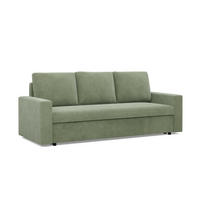 SOFA Neo mit gerader Armlehnen olivgrün - Olivgrün, Textil (220/92/92cm) - SIMKAM Furniture