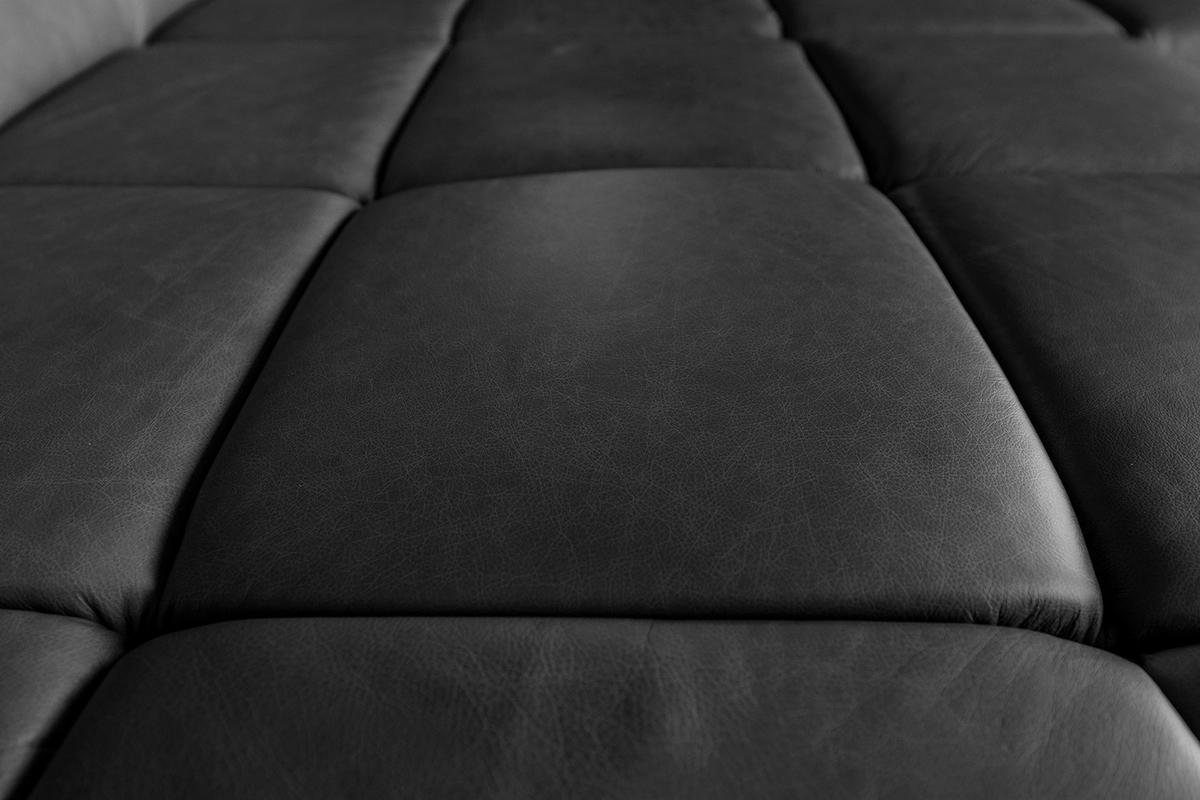 ECKSOFA NELSON Schwarz Leder Relaxfunktion - Schwarz, Leder/Metall (321/216cm) - KAWOLA