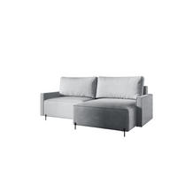 ECKSOFA Braga Mit Schlaffunktion - Grau, Holzwerkstoff/Textil (229/148cm) - Fun Möbel