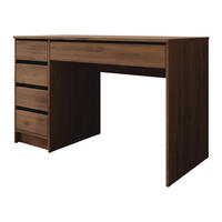 SCHREIBTISCH Ada - Nussbaumfarben, Holzwerkstoff (55/120/76cm) - MIRJAN24