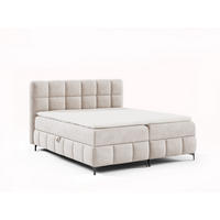 BOXBETT Cynthia 200x200 beige H3 - Beige, Textil (200/200cm) - AN-Moebel 4u