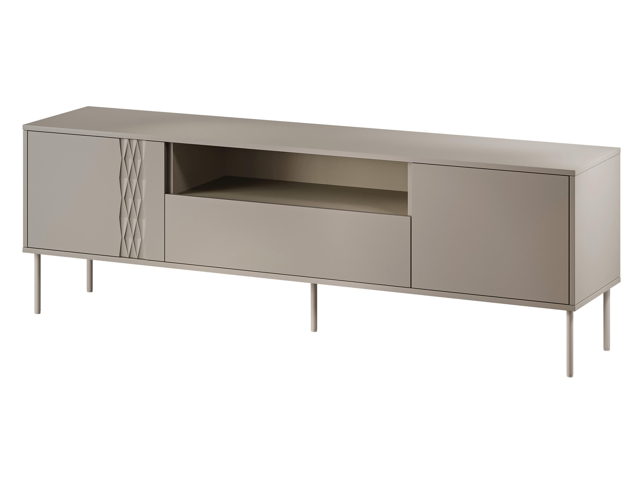 Mirjan24 Tv-Lowboard Beige 180x55x40 cm