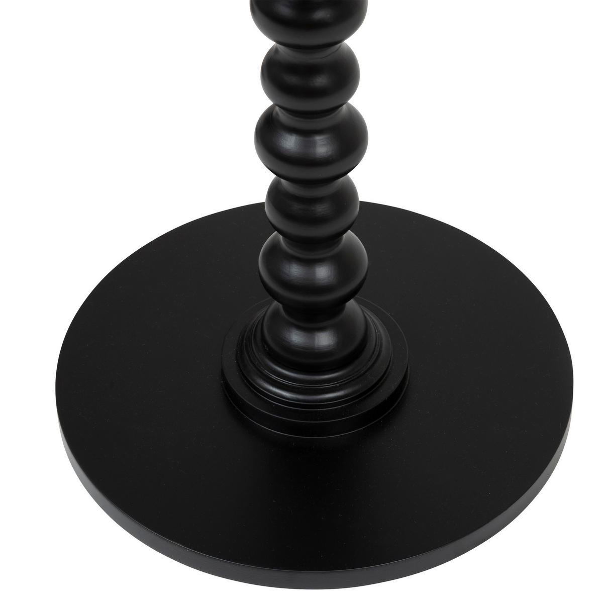 COUCHTISCH mit dekorativem Bein Alix Schwarz 38/38/50 cm - Schwarz, Holzwerkstoff (38/38/50cm) - Atmosphera Createur d´interieur