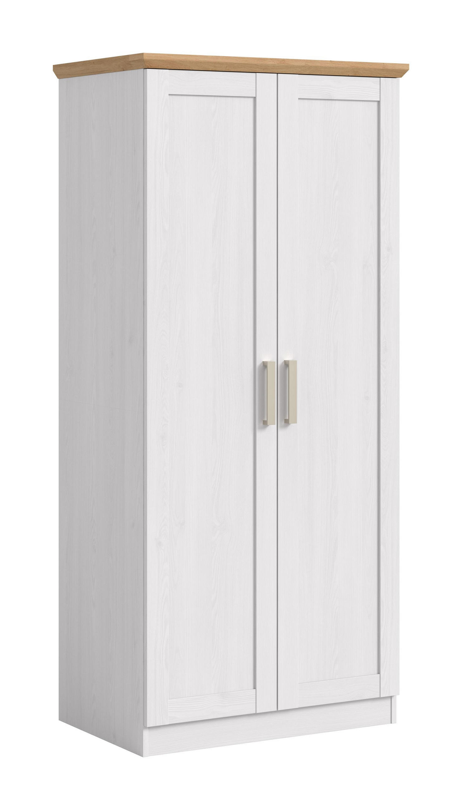 KLEIDERSCHRANK 2-türig Fiore (B/H/T: ca. 84/185/54 cm) in Sibiu Lärche Nachbildung/Sibiu Lärche Nachbildung - Lärchefarben, Holzwerkstoff (84/185/54cm)