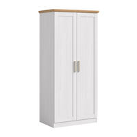 KLEIDERSCHRANK 2-türig Fiore (B/H/T: ca. 84/185/54 cm) in Sibiu Lärche Nachbildung/Sibiu Lärche Nachbildung - Lärchefarben, Holzwerkstoff (84/185/54cm)