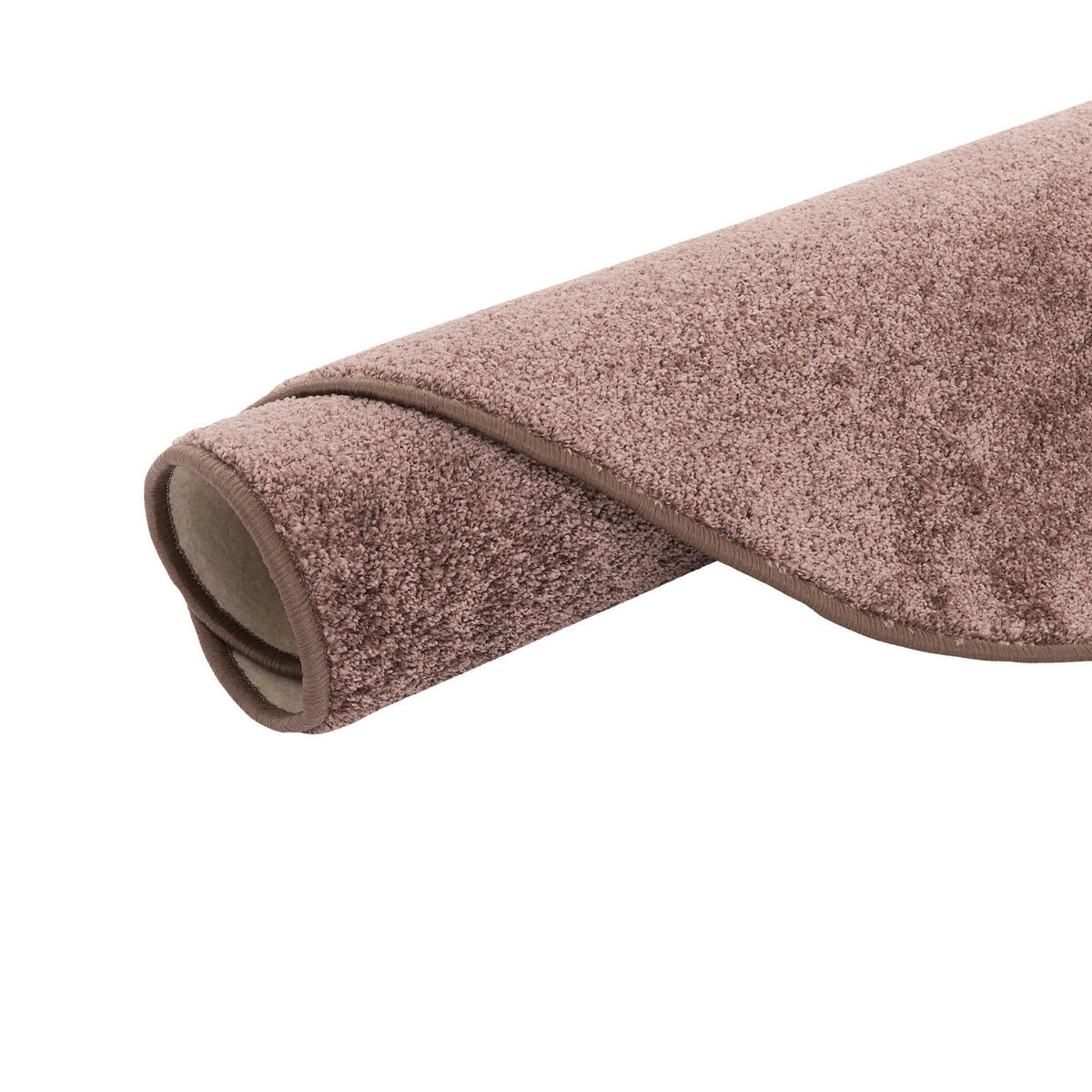 HOCHFLOR VELOURS TEPPICH LUNA RUND - Mokka, Textil (133/133cm) - Snapstyle
