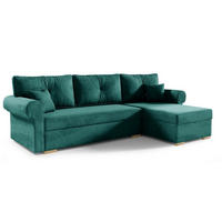 ECKSOFA Grün LION Mit Schlaffunktion Rechts - Grün, Textil (238/85cm) - Sepro Meble