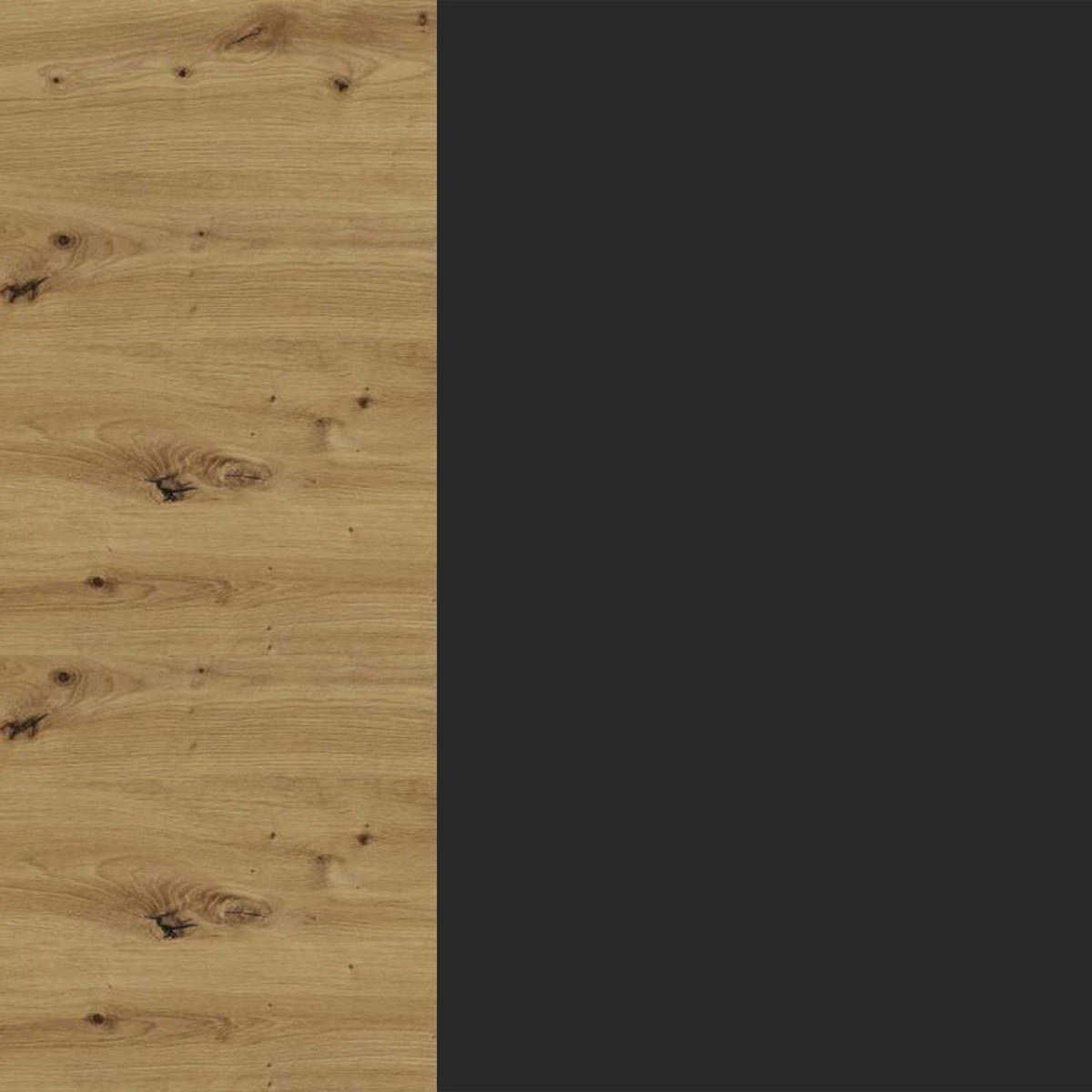 ECKHÄNGESCHRANK Bonn W14/60 Eiche Artisan / graphit matt 60 / 60 / 96cm - Graphitfarben/Eiche Artisan, Holz/Holzwerkstoff (60/96/60cm) - Feldmann-Wohnen