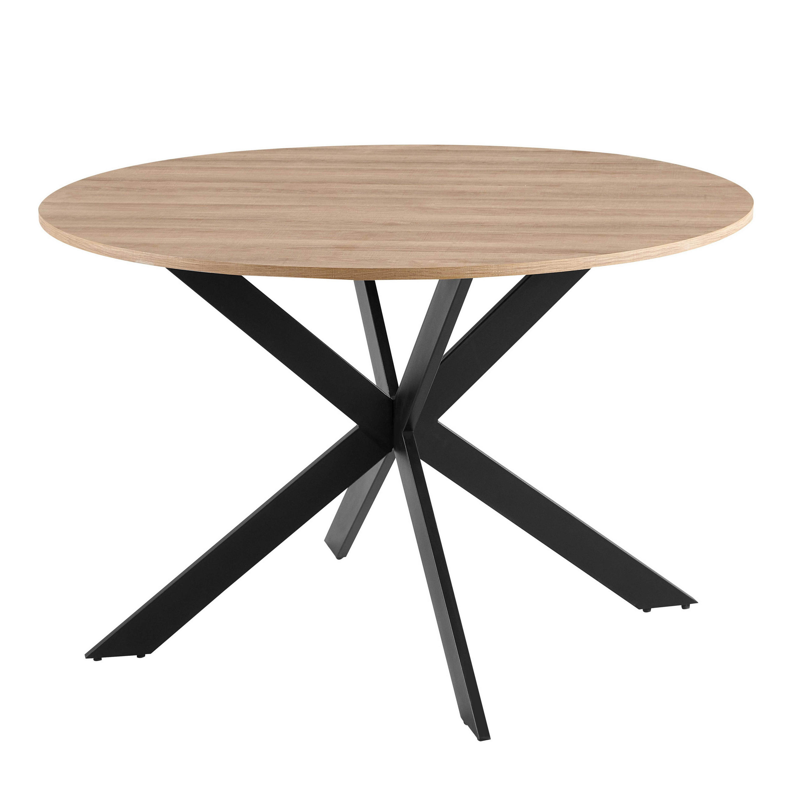 ESSTISCH, Holz - Braun, Holz (120/120/75cm) - Oviala