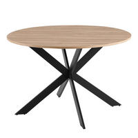 ESSTISCH, Holz - Braun, Holz (120/120/75cm) - Oviala