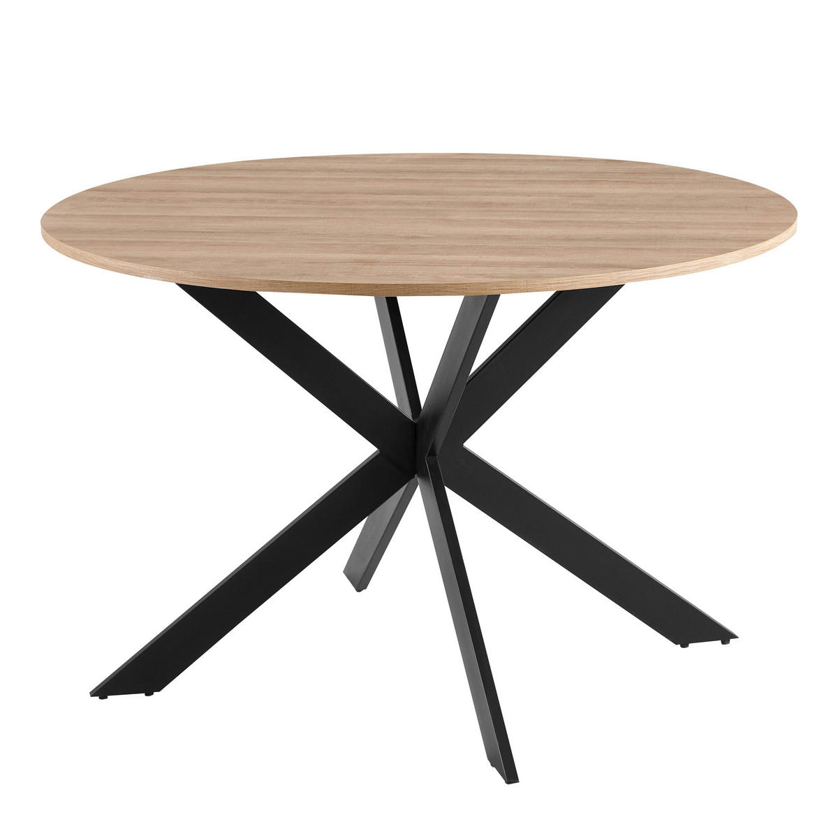ESSTISCH, Holz - Braun, Holz (120/120/75cm) - Oviala