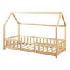HAUSBETT Sisimiut - Naturfarben, Holz (90/200cm) - [en.casa]