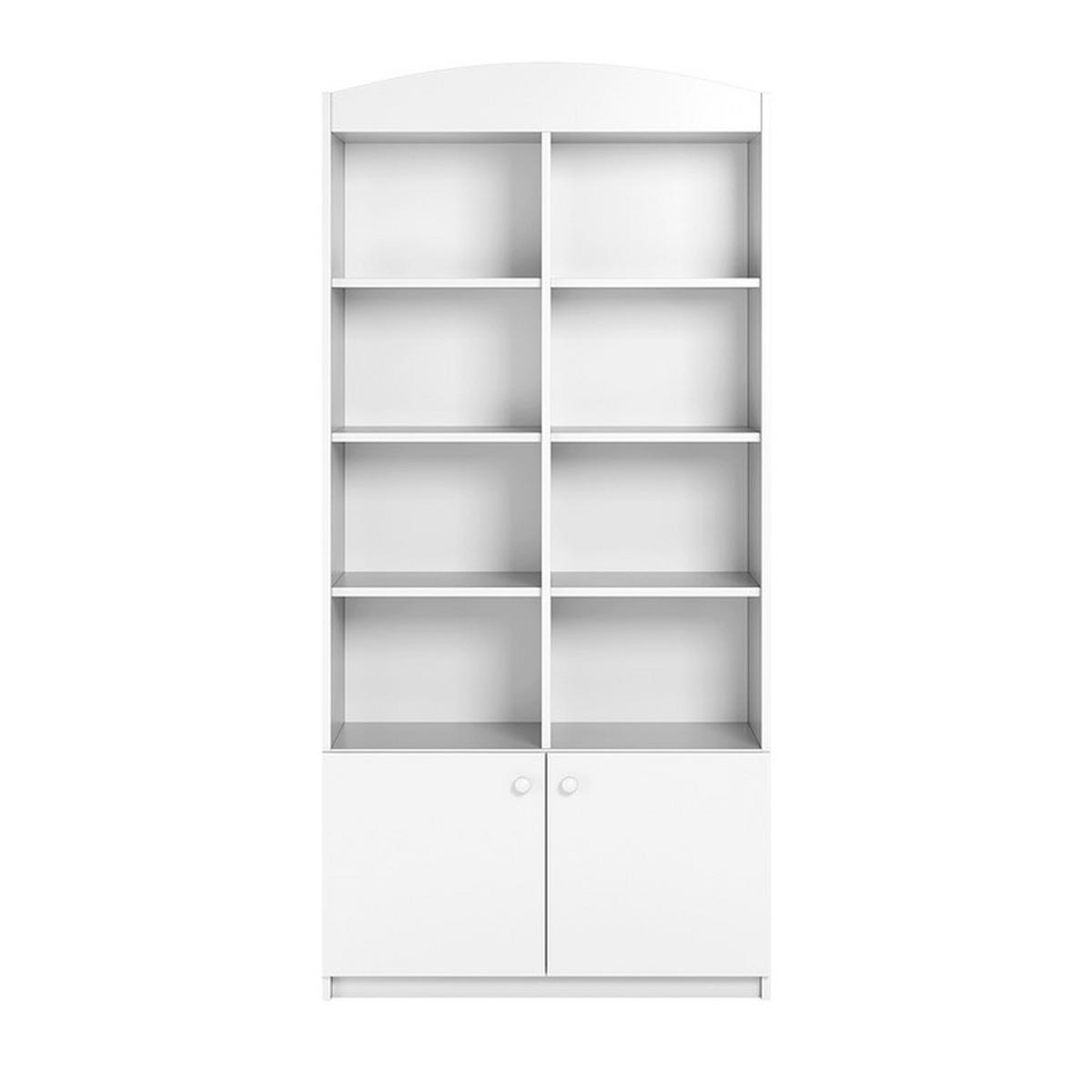 BÜCHERREGAL Weiß - Weiß, Holzwerkstoff (90/187/34cm) - Petits-meubles