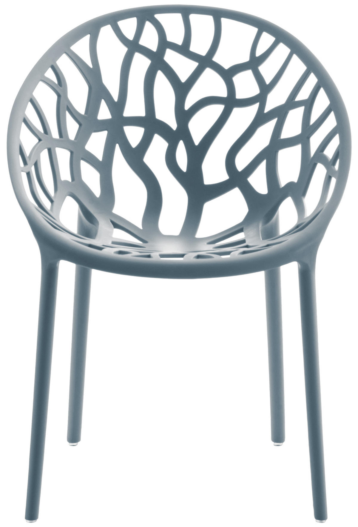GARTENSTUHL Kunststoff Grau - Grau, Kunststoff (59/80/60cm) - CLP