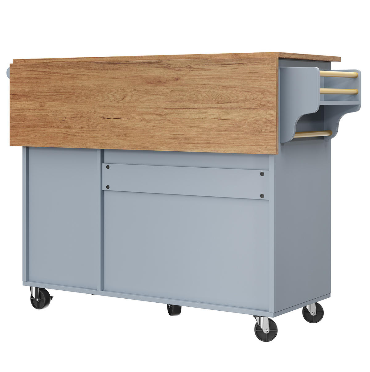 KÜCHENINSEL klappbar 110 cm Baby Blue - Blau, Holz (75/92/130cm) - Beauniv