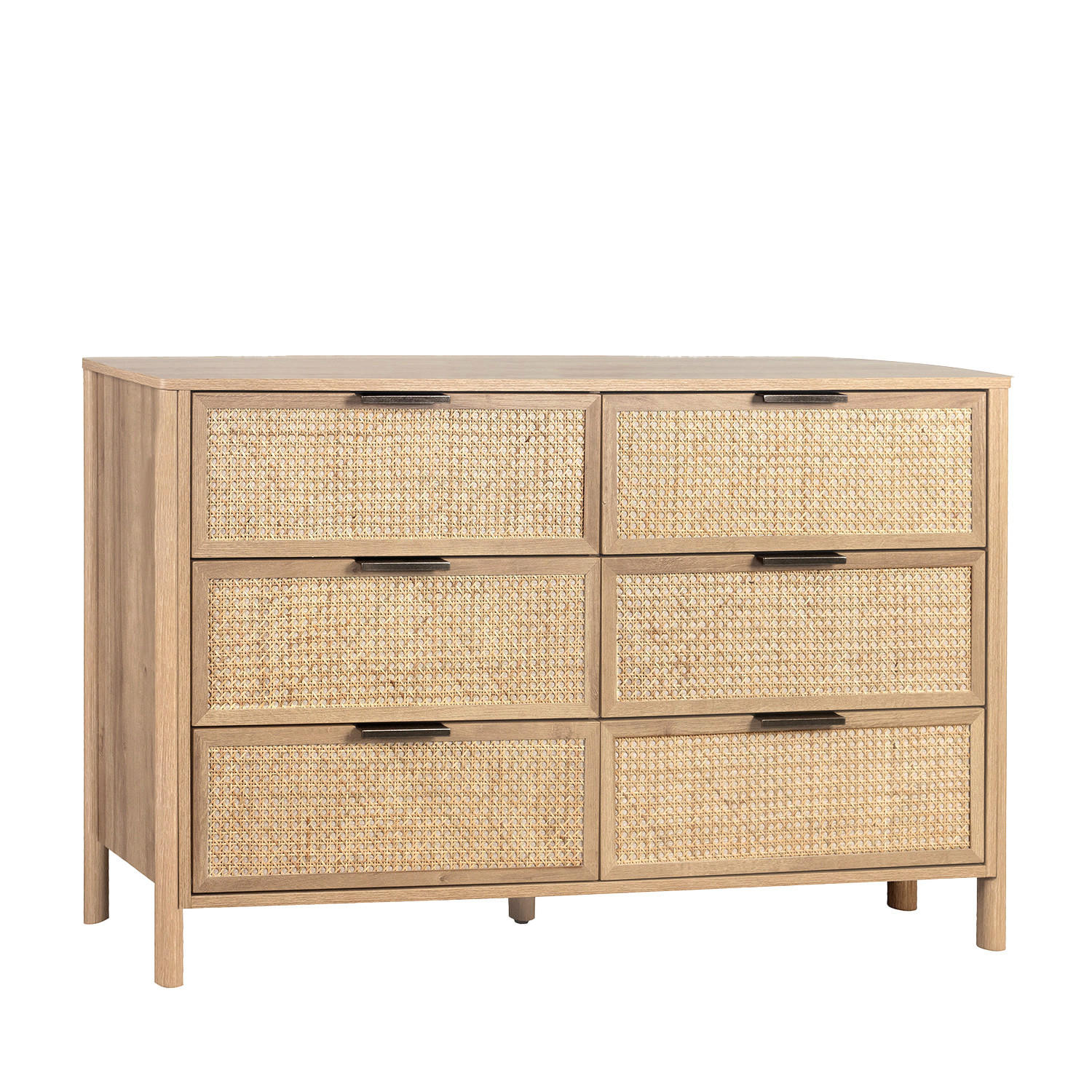 SCHUBLADENKOMMODE DOPPELTE Bent Natürlich 120 cm x 76 cm - Naturfarben, Holzwerkstoff (120/76/40cm)