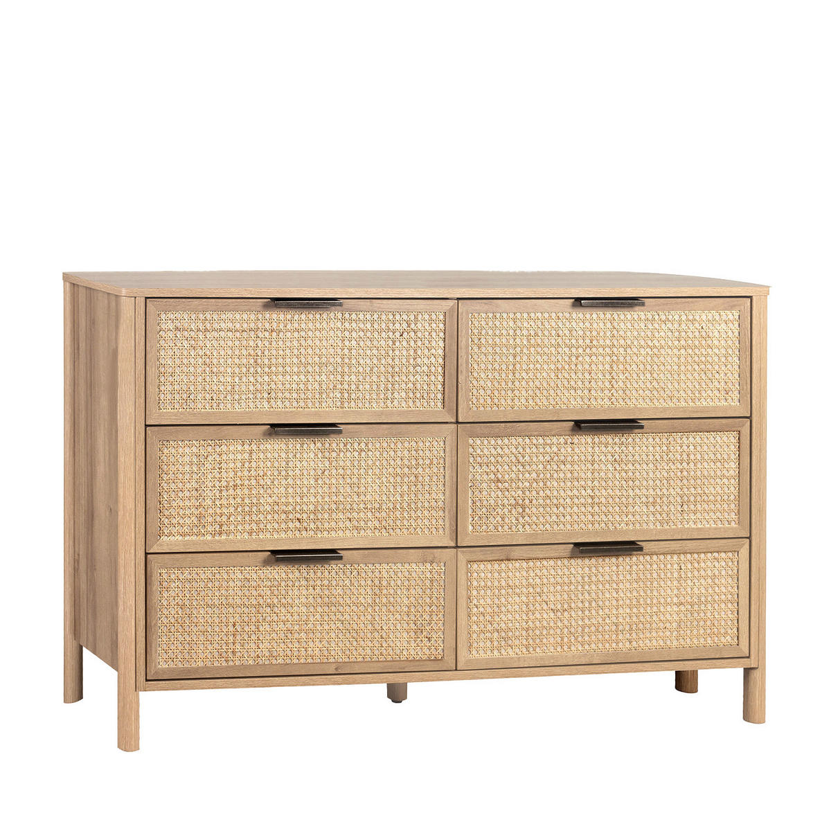 SCHUBLADENKOMMODE DOPPELTE Bent Natürlich 120 cm x 76 cm - Naturfarben, Holzwerkstoff (120/76/40cm)