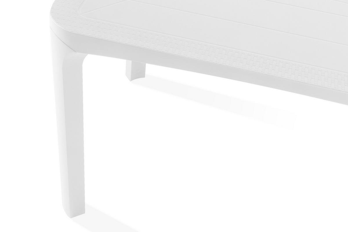 GARTENTISCH LEOPSI, Weiß - Weiß, Kunststoff (80/120/72cm) - KONSIMO®