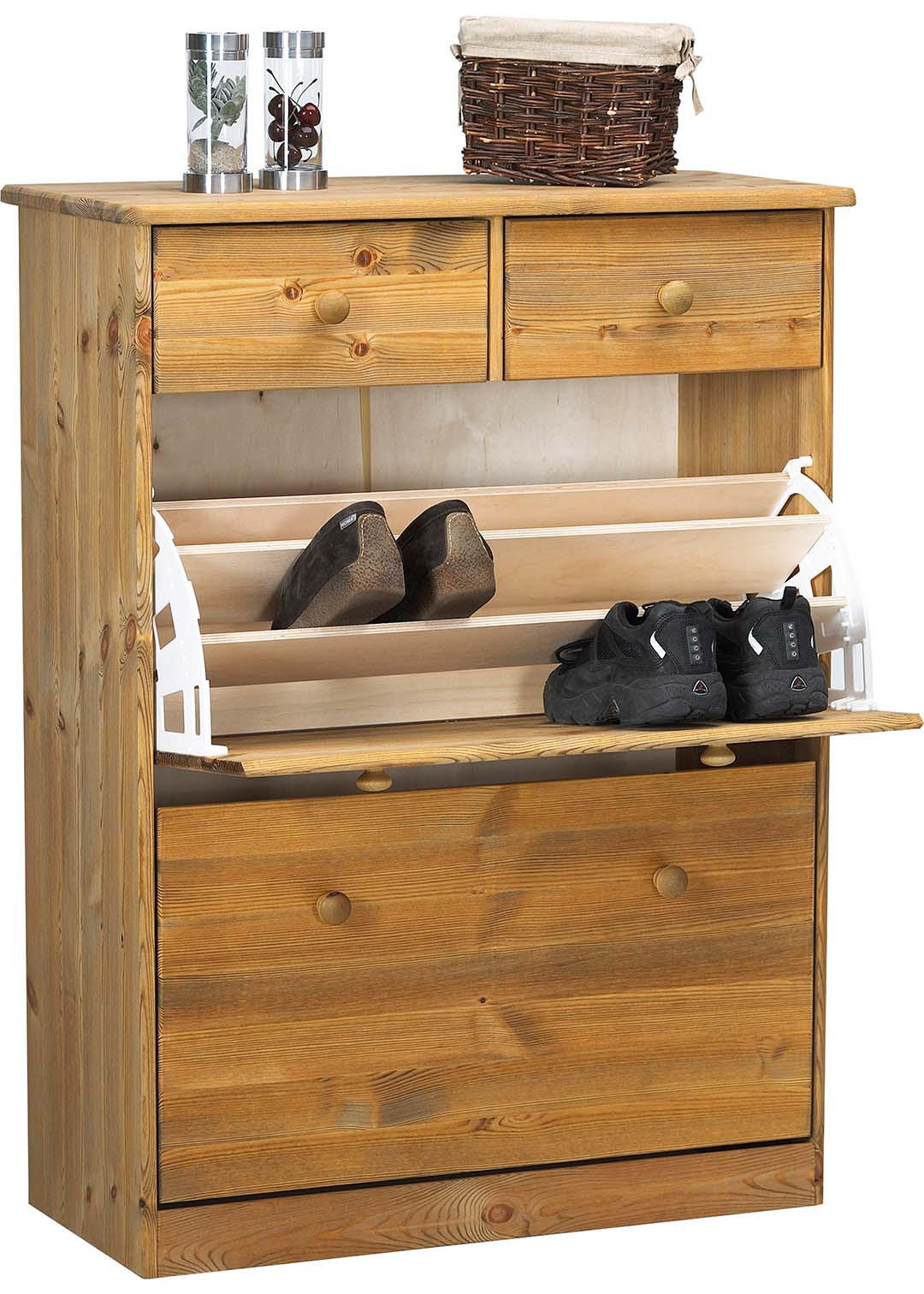 SKOSKÅP Nelly 78 x 35 x 103 cm – furufärgad Naturfärgad 13/78/35 cm