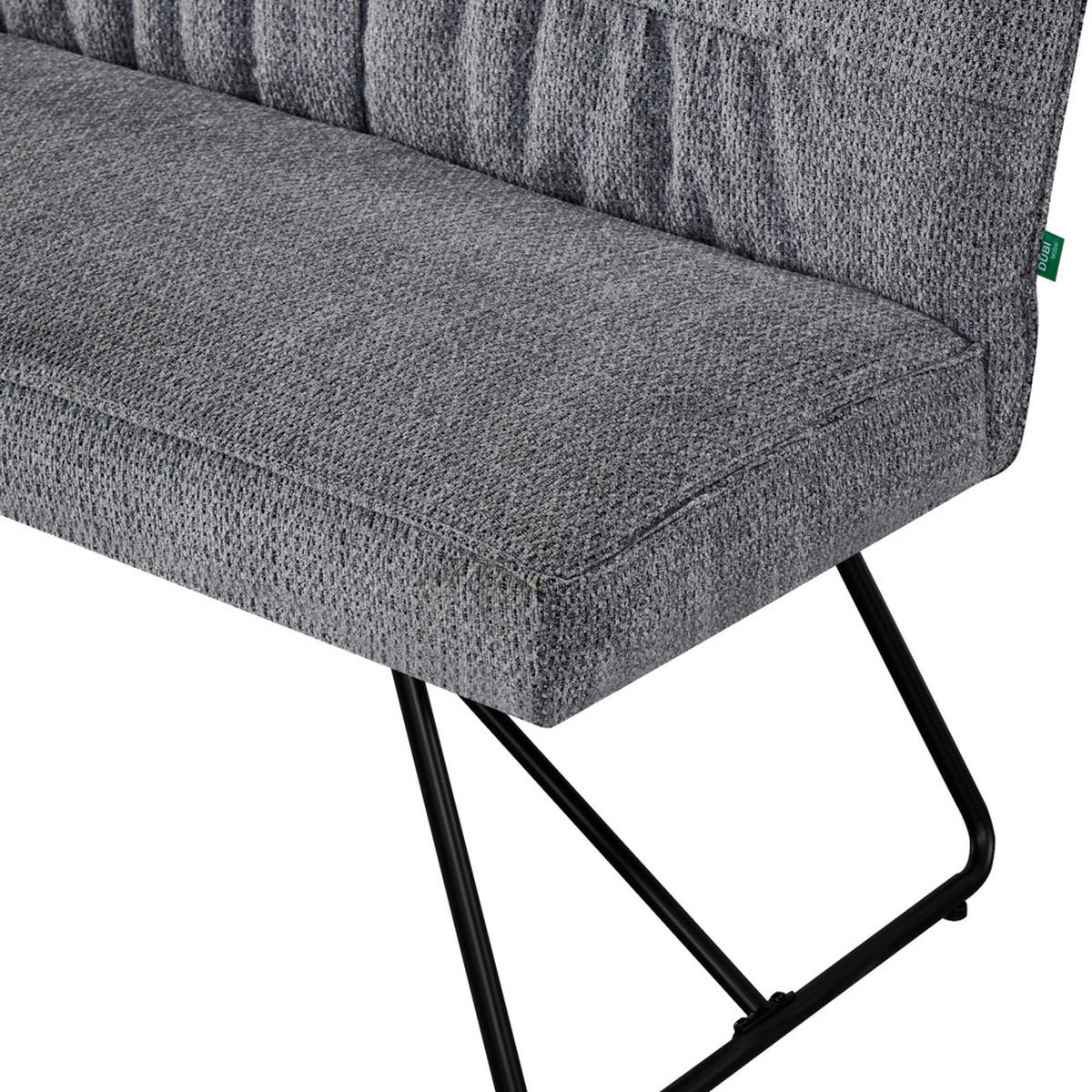 SITZBANK HANNAH - Grau, Metall (140/89/65cm) - DUBI Möbel