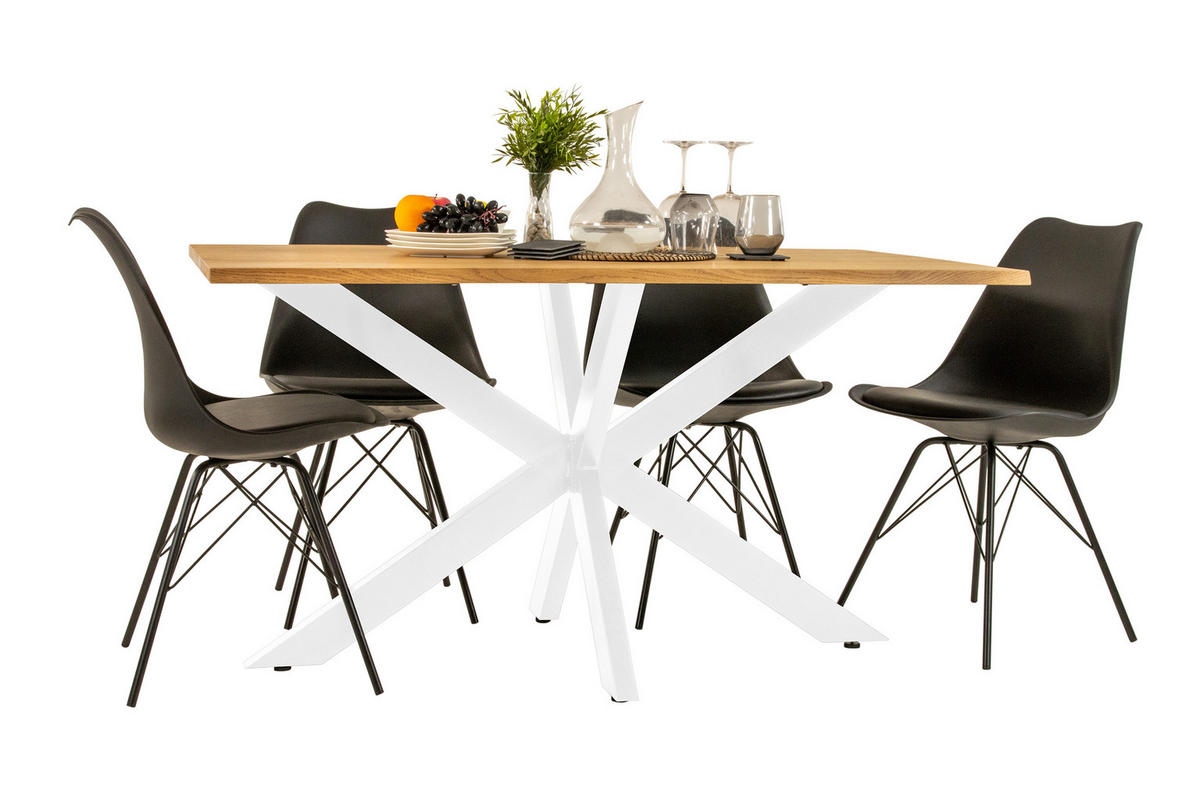 ESSTISCH SALVADOR - Eichefarben/Beige, Holz (80/120/77cm) - SAM