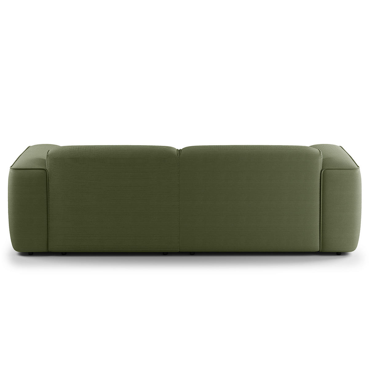 ECKSOFA mit XL-Longchair - Schwarz/Grün, Kunststoff/Textil (260/171cm) - home24