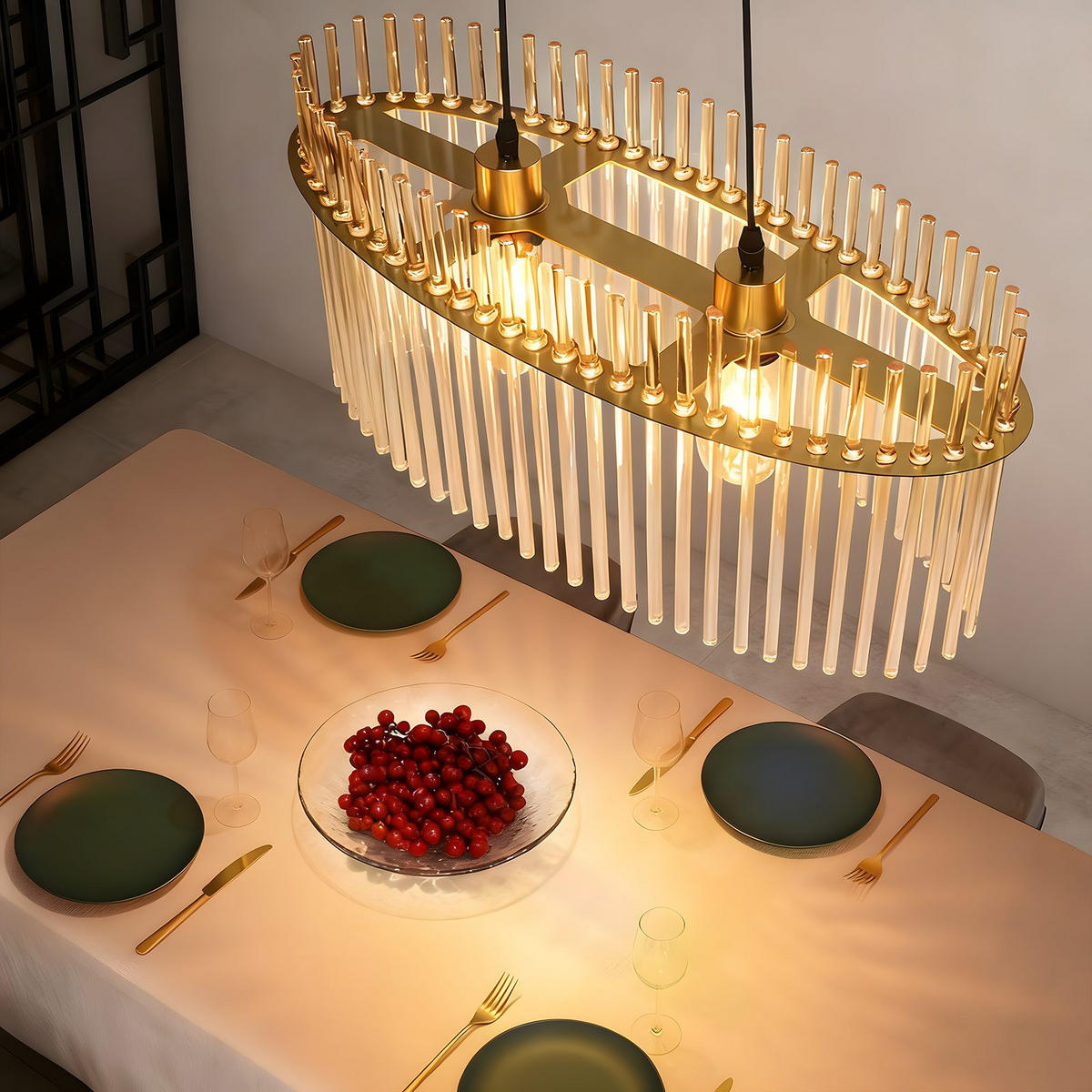 PENDELLEUCHTE BALDWIN Ⅲ 25/60/150 cm - Goldfarben, Metall (25/60/150cm) - Nettlife