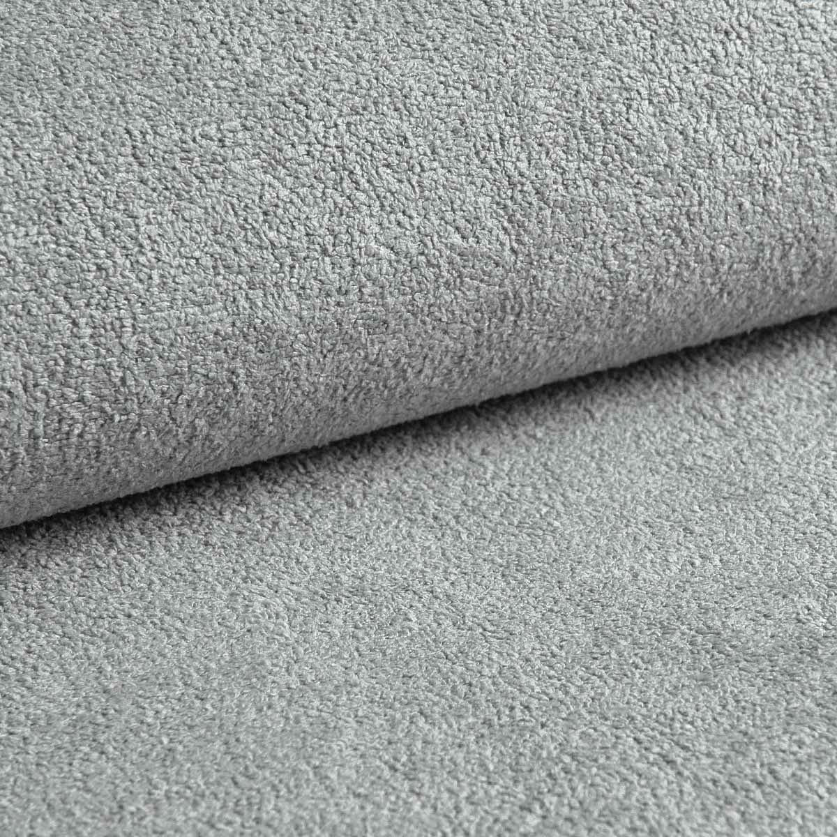 ECKSOFA Primo mit Schlaffunktion und Bettkasten in Cordstoff - Hellgrau/Schwarz, Holz/Holzwerkstoff (230/149cm) - Ravio